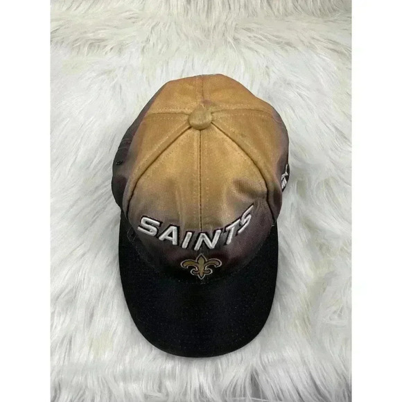 NFL New Orleans Saints ProLine Puma Authentic Ombre Adjustable Hat Cap Metallic - Picture 5 of 8